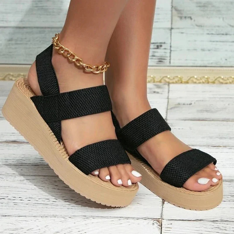 Elizabeth - Sandalen met sleehak