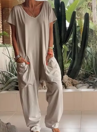 Xenia - Streetwear Mode Nieuwe Losse Jumpsuit