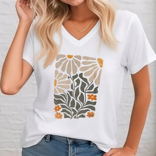 Annabelle - Vintage bloemenillustratie shirt