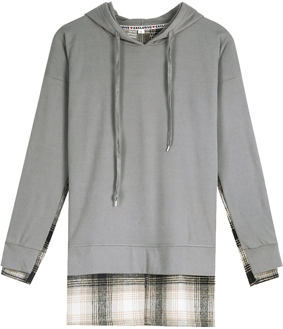 April - Comfortabel patchwork sweatshirt met lange mouwen