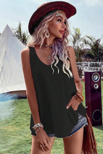 Caroline - Mouwloze boho top