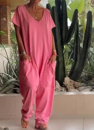 Xenia - Streetwear Mode Nieuwe Losse Jumpsuit