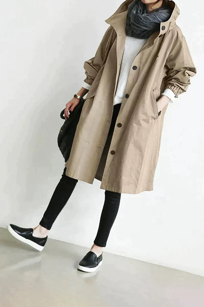 Antonia - Trenchcoat met capuchon