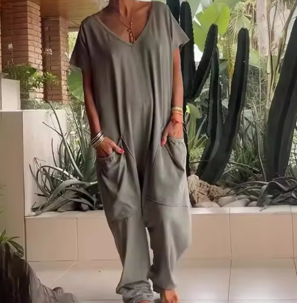 Xenia - Streetwear Mode Nieuwe Losse Jumpsuit