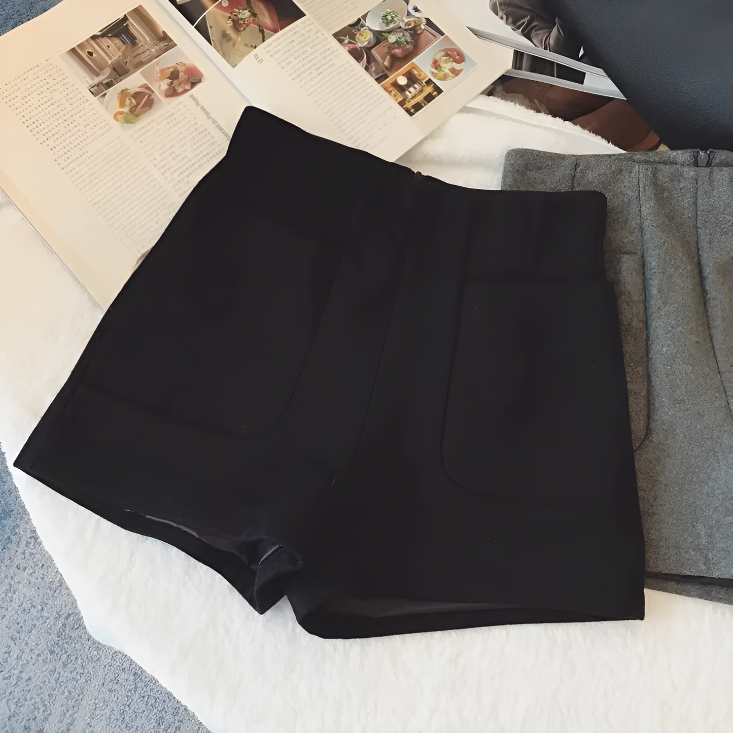 Vera | Wollen shorts met chique stij