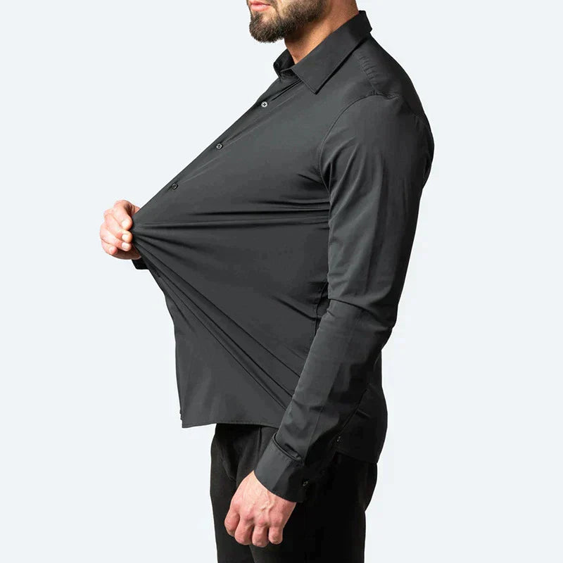 Alex Stretch Shirt | Comfortabel overhemd voor heren met super stretch