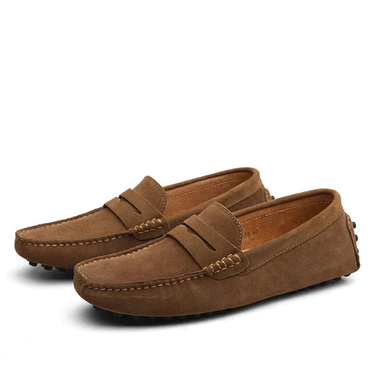 HUGO -Suède loafers in Italiaanse stijl