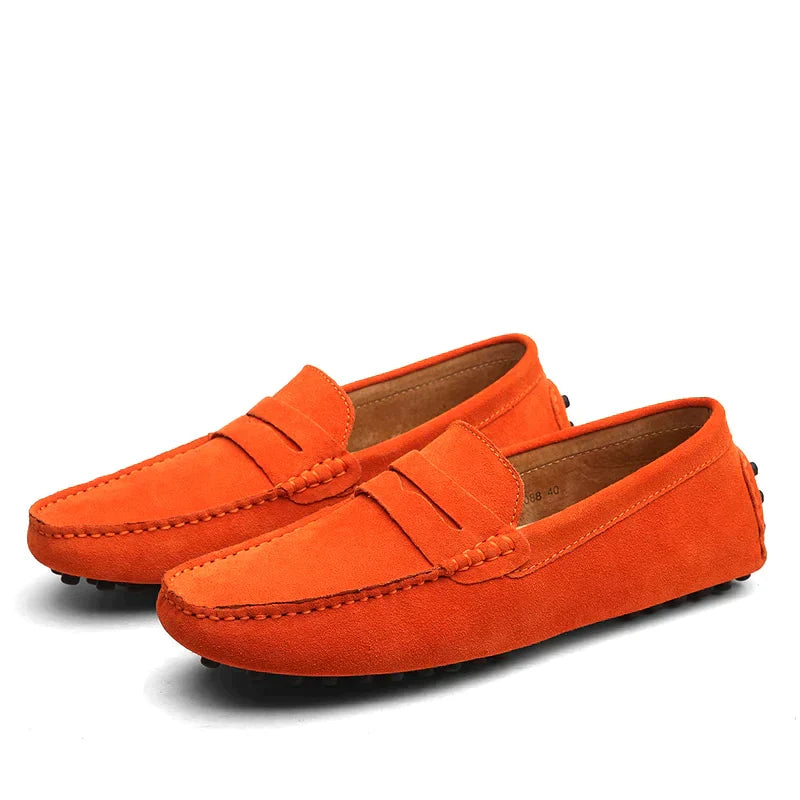 HUGO -Suède loafers in Italiaanse stijl