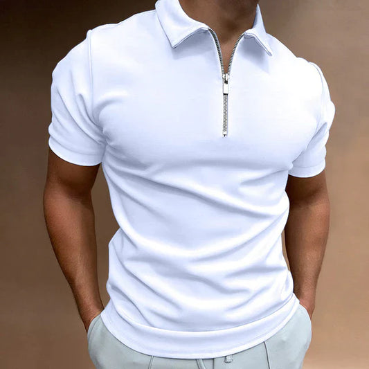 Eden Gents Polo | Casual Herenpolo met rits