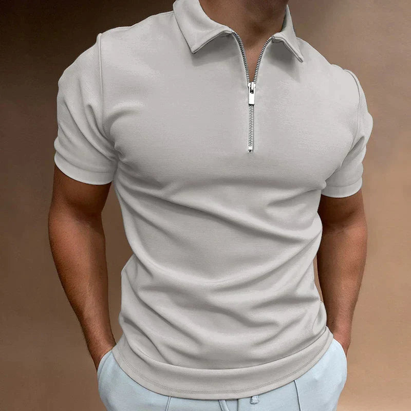 Eden Gents Polo | Casual Herenpolo met rits