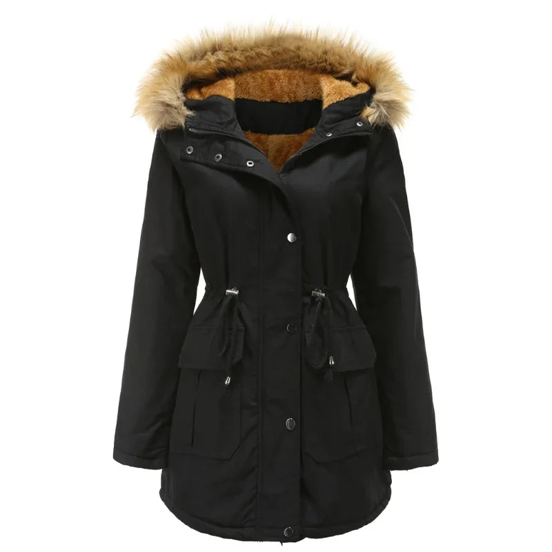 Eva - Lange Parka met Bont