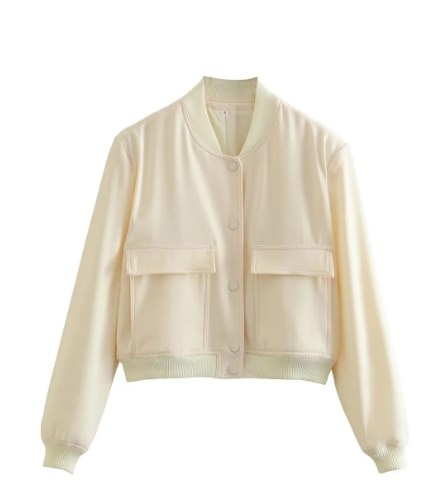 Witte bomber jacket