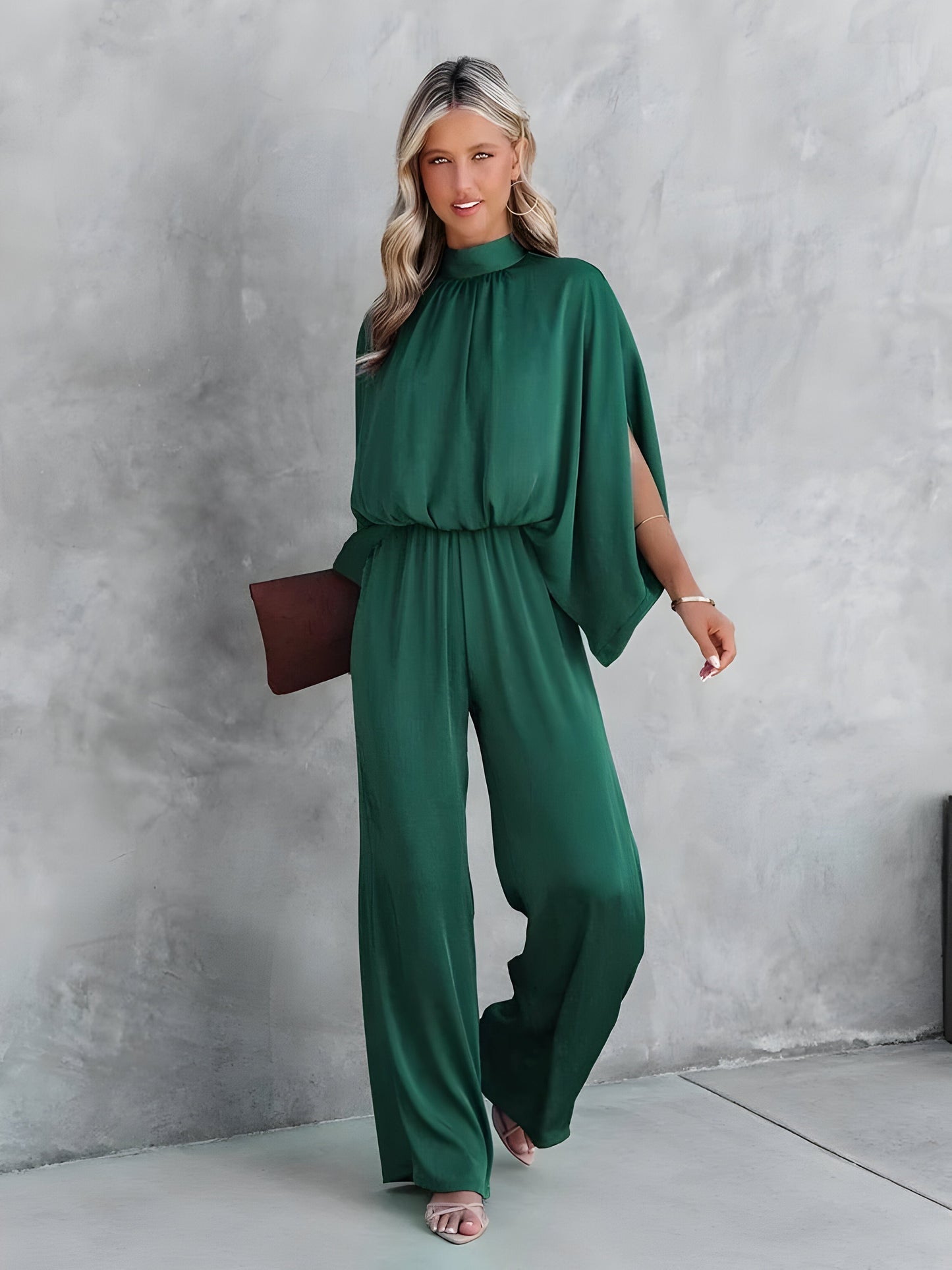 Deylin | Trendy groene jumpsuit