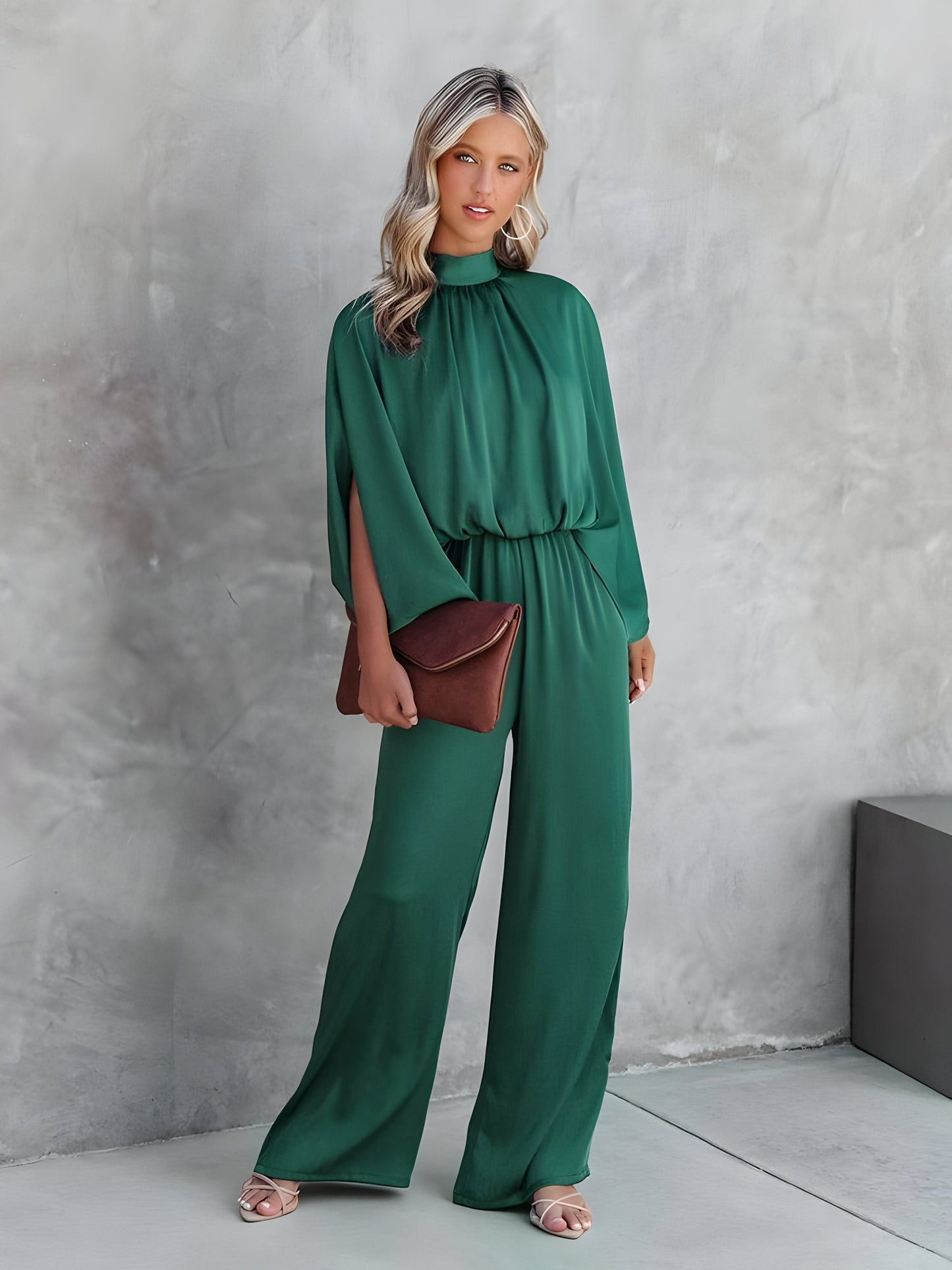 Deylin | Trendy groene jumpsuit