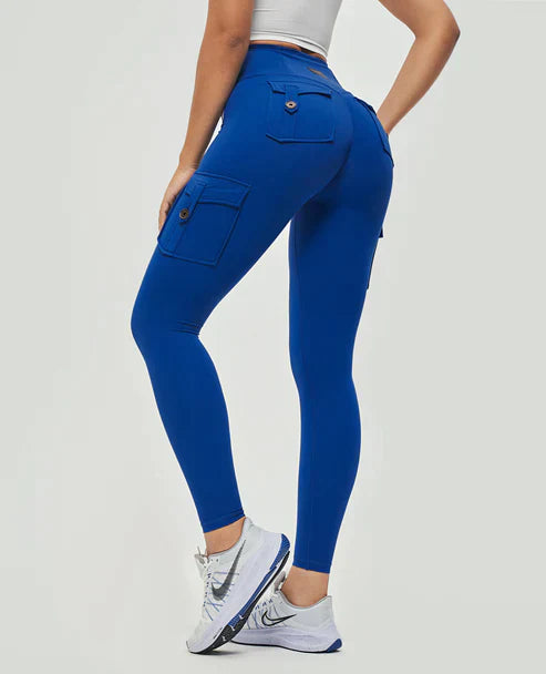 Jeana -Cargo-legging met hoge taille