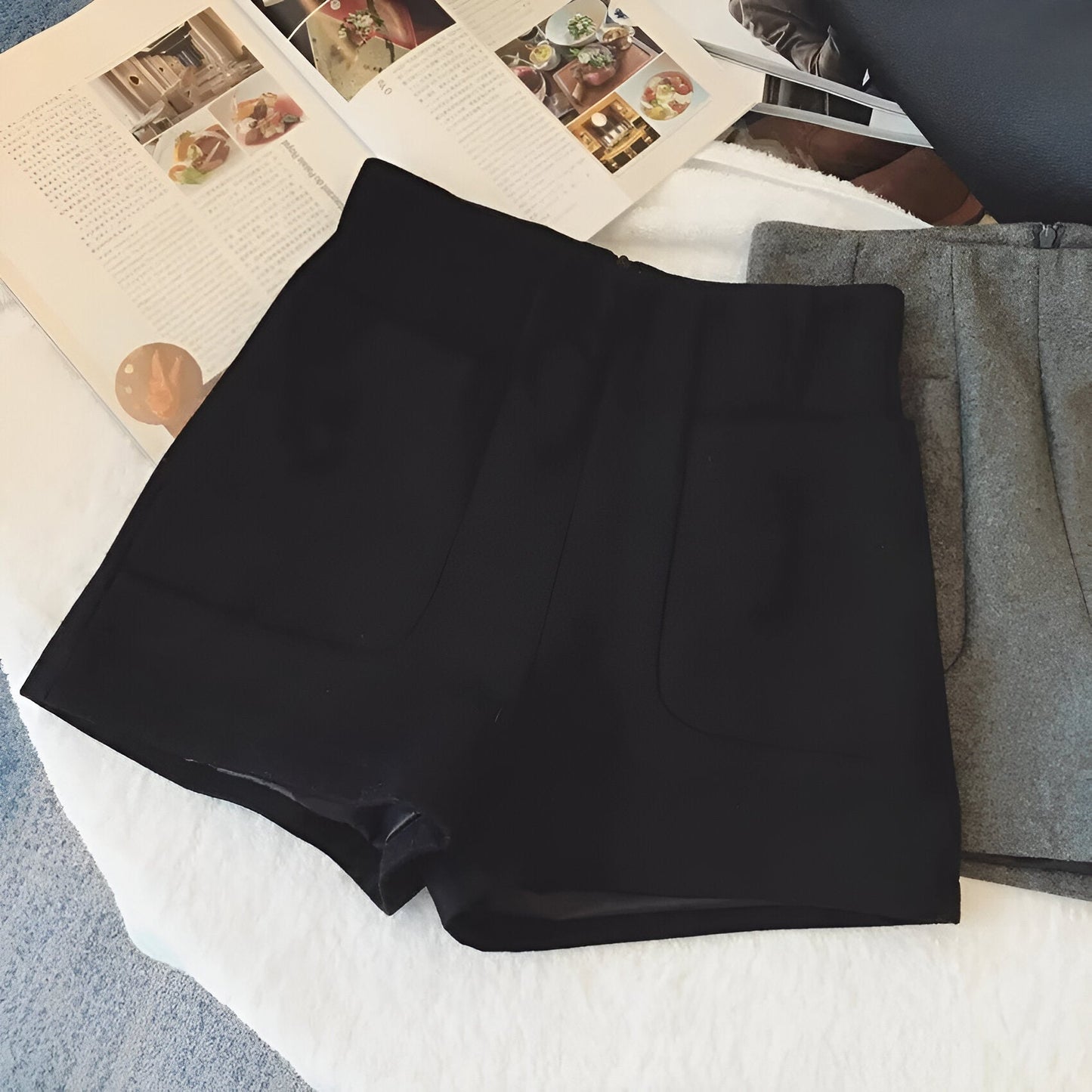 Vera | Wollen shorts met chique stij